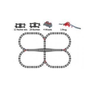 Duplo uniblocks treinrails voordeelpakket