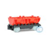 Trein wagon onderstel met rode containers - 1