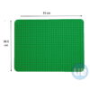 duplo Grote XL bouwplaat donkergroen - 51 x 38,5 cm