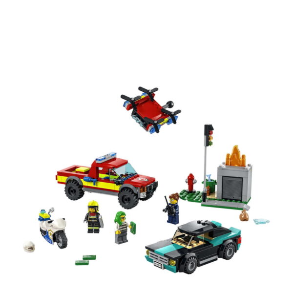 LEGO City 60319 Brandweer & Politie achtervolging - 2