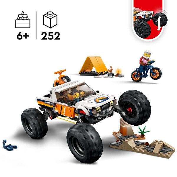 LEGO City 60387 4x4 Terreinwagen Avonturen - 3