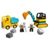 LEGO DUPLO 10931 Truck & Graafmachine met rupsbanden - 1