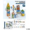Magnetic Tiles – knikkerbaan 128 delig – Magnetische bouwblokken - 1