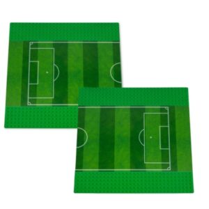 City wegenplaat Voetbalveld - 2 stuks - 25,5 x 25,5 cm