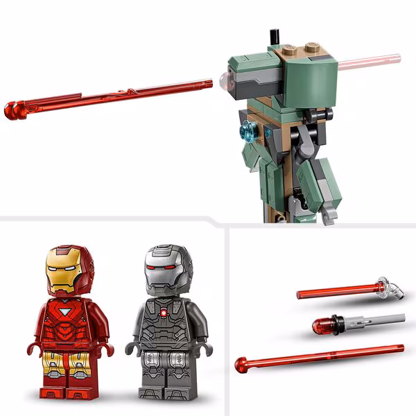 LEGO Marvel 76320 Iron Man en War Machine vs. Hammer Drones - 2