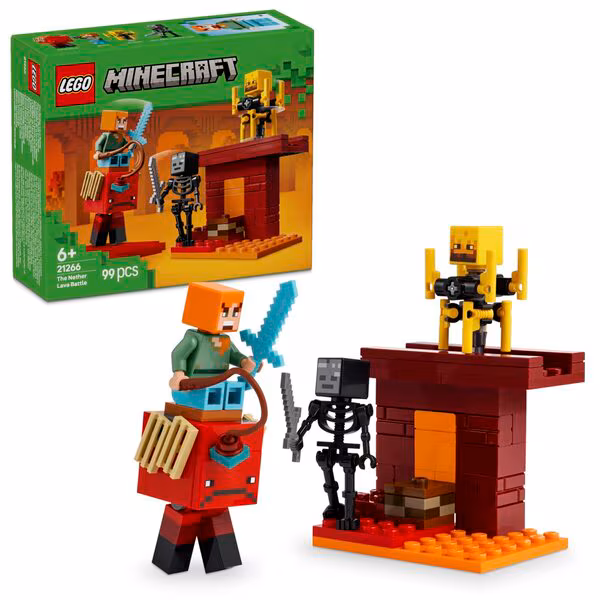 LEGO Minecraft 21266 De Lavastrijd in de Nether
