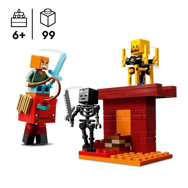 LEGO Minecraft 21266 De Lavastrijd in de Nether - 1
