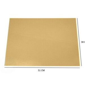 lego bouwplaat groot zand kleur uniblocks