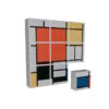 Smartek Magnetische Tiles - Art Mondriaan - 9 delig