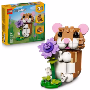 LEGO Creator 31376 3-in-1 Schattige Hamster met Bloem