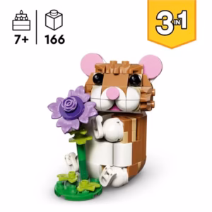 LEGO Creator 31376 3-in-1 Schattige Hamster met Bloem - 1