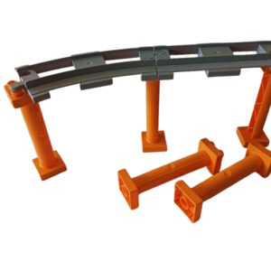 Uniblocks treinrails spoor pilaren